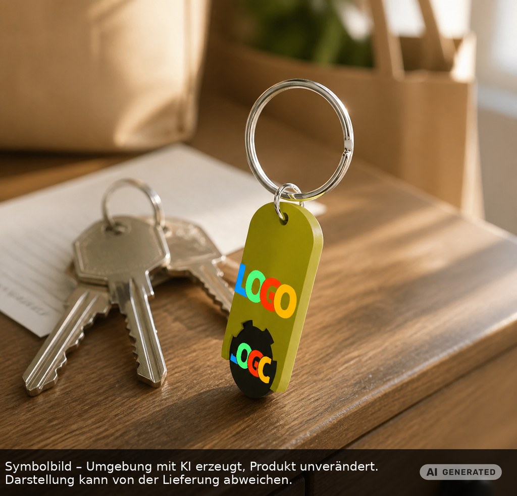 Chiphalter mit 1€-Chip "Alpha" als Werbeartikel mit Logo bedrucken