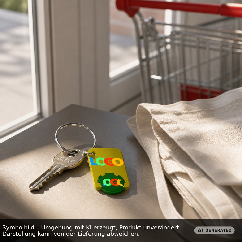 Chiphalter mit 1€-Chip "Beta" als Werbeartikel mit Logo bedrucken