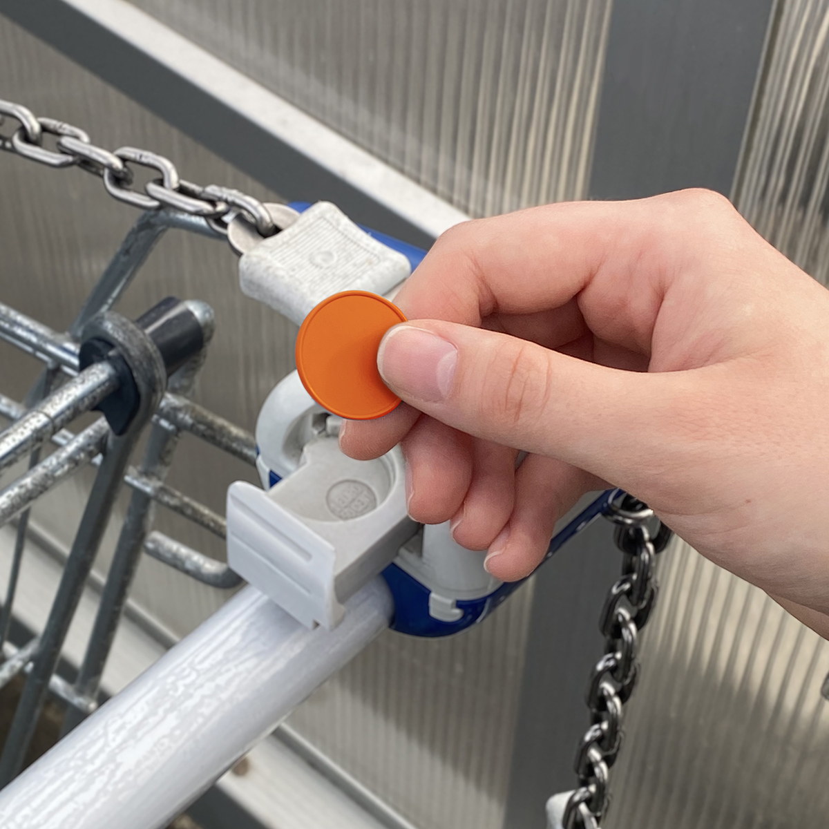 Chiphalter mit  1€-Chip "Epsilon" als Werbeartikel mit Logo bedrucken